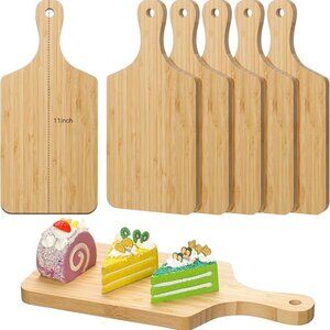 Lounsweer 6 Pcs Thicken Cutting Board Bulk Wood Chopping Board Serving Board